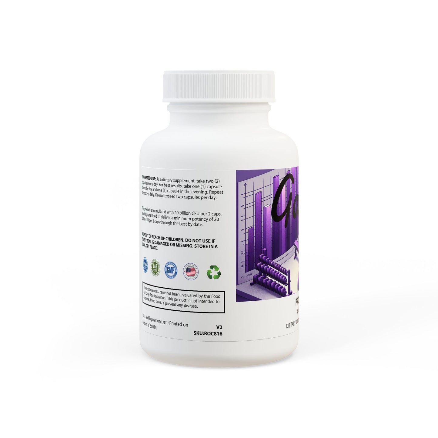 Gains Probiotics Supplement (60 Capsules)