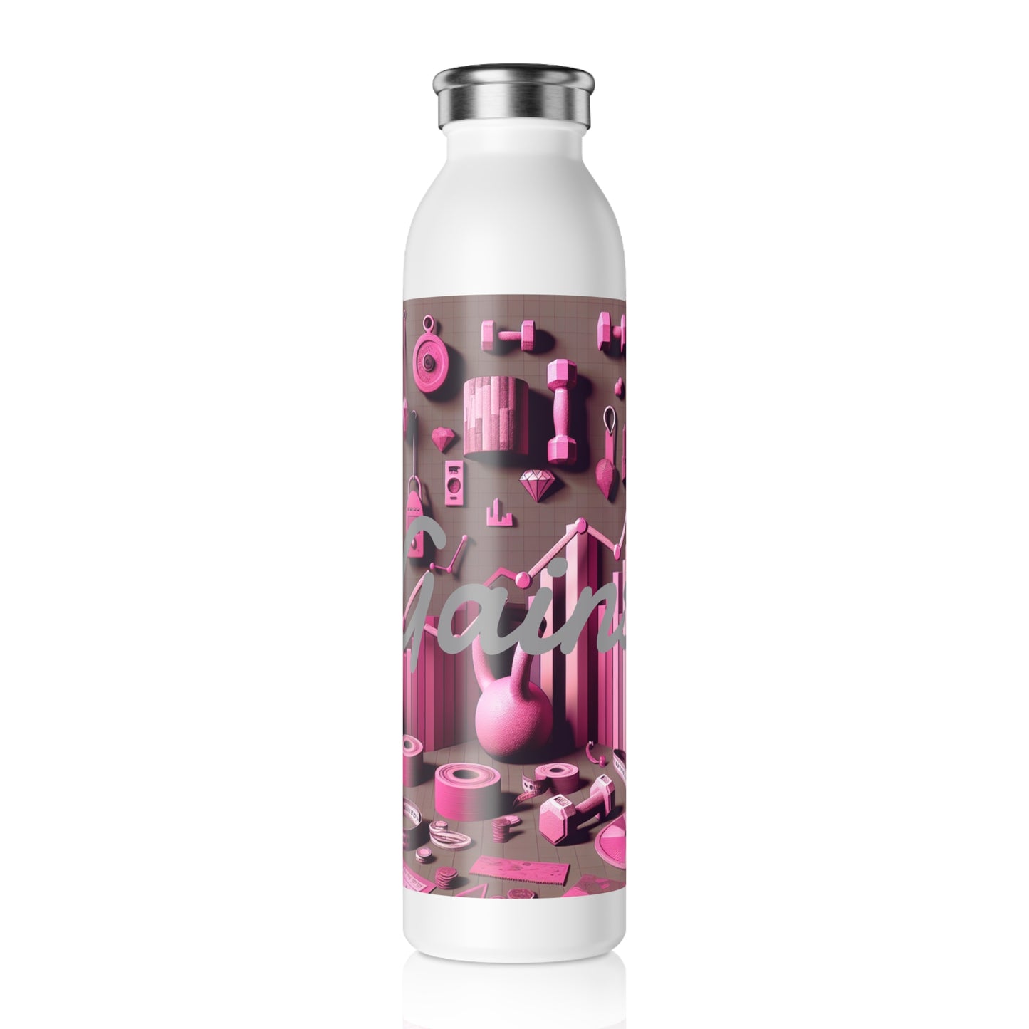 Gains Slim Water Bottle