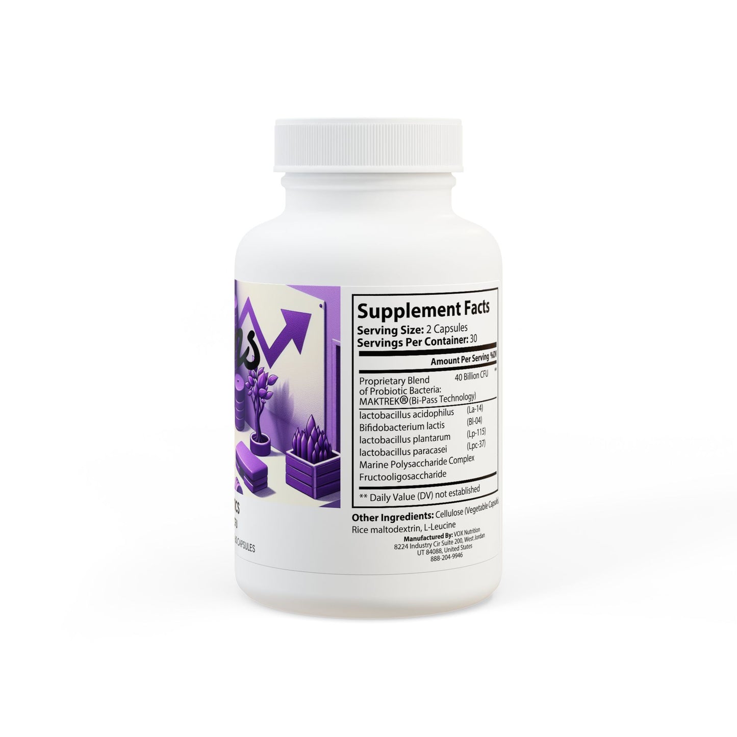 Gains Probiotics Supplement (60 Capsules)