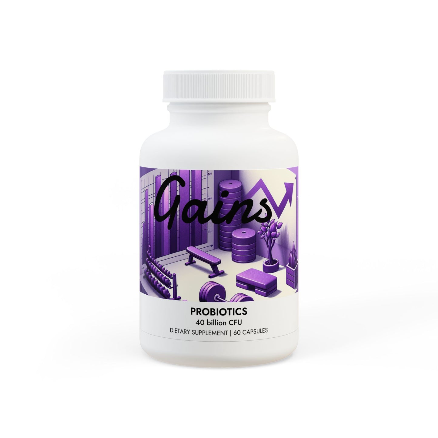 Gains Probiotics Supplement (60 Capsules)